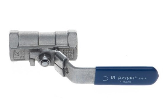 Ридан BVS-R 082X4600R — Шаровый кран резьбовой DN8 PN63, с рукояткой, корпус — коррозионностойкая сталь, шар — коррозионностойкая сталь AISI316; уплотнение по шару R-PTFE (15% C)