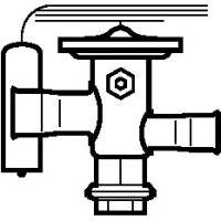 TUA Клапан терм R404A/R507A 1/4"x1/2"