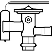 TUA Клапан терм R404A/R507A 1/4"x1/2"