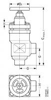 SVA-L 25 D ANG H-WHEEL Запорный клапан